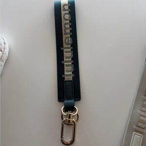 Lululemon Black and Gold Keychain